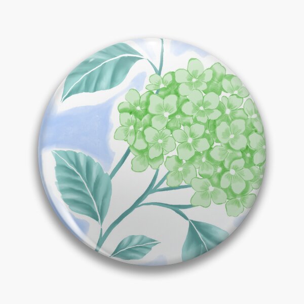 Item preview, Hydrangea Trail - Celadon Blue designed and sold by Fabricatemyart.
