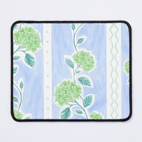 Item preview, Hydrangea Trail - Celadon Blue designed and sold by Fabricatemyart.