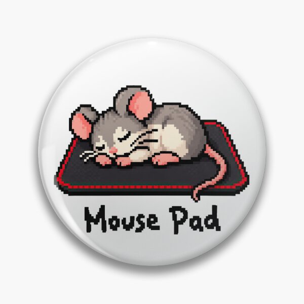 Item preview, Mouse Pad – Cute Sleeping Mouse Pixel Art designed and sold by obstinator.