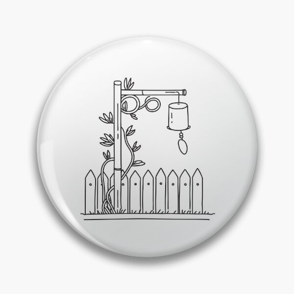 Item preview, A wind chime beside a bamboo fence with vines creeping along designed and sold by rasagamastore.