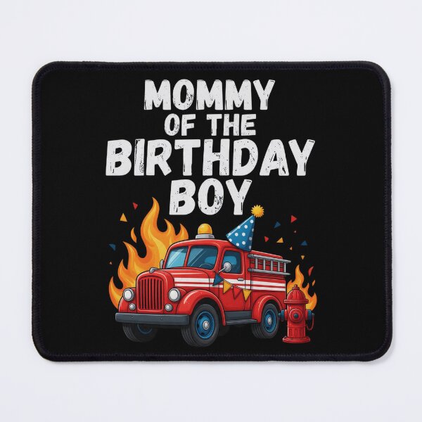 Item preview, Mommy Of The Birthday Boy Cute Firetruck Firefighter Party designed and sold by CF_VintageDesign.