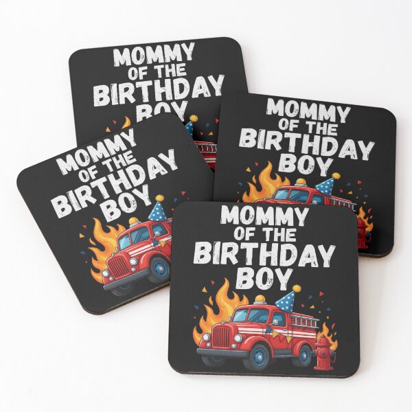 Item preview, Mommy Of The Birthday Boy Cute Firetruck Firefighter Party designed and sold by CF_VintageDesign.