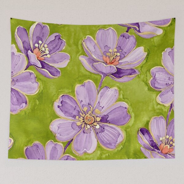 Item preview, Purple Flowers designed and sold by GraphicsClub.