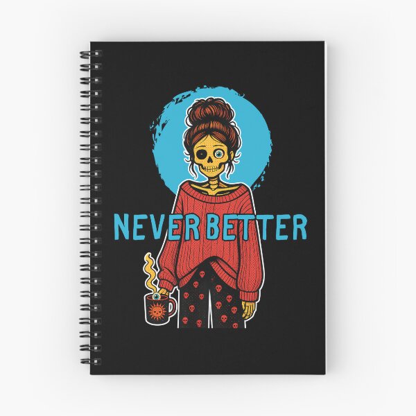 Item preview, Never Better Messy Bun Skeleton Halloween designed and sold by tellia-kallisto.