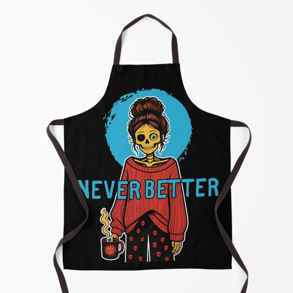 Item preview, Never Better Messy Bun Skeleton Halloween designed and sold by tellia-kallisto.