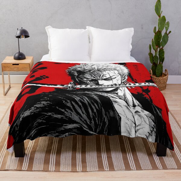 Item preview, Zoro | Three Sword Samurai Warrior – Red and Black Japanese Manga Art designed and sold by Dyan4.