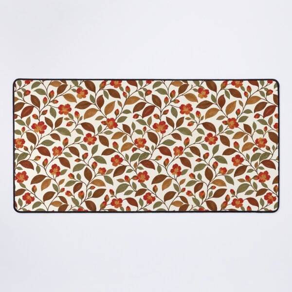 Item preview, Autumn Camellia Branches – Mid-Century Botanical Floral Pattern designed and sold by Bodique.