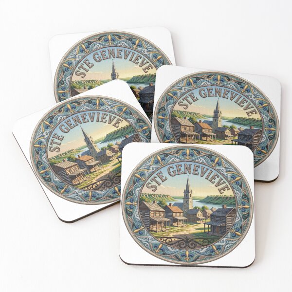 Item preview, Ste Genevieve Missouri USA French Colonial Village Embroidered Patch Sticker designed and sold by Imaginarium of Chaos falcon88 .