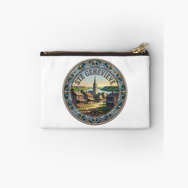 Item preview, Ste Genevieve Missouri USA French Colonial Village Embroidered Patch Sticker designed and sold by Imaginarium of Chaos falcon88 .