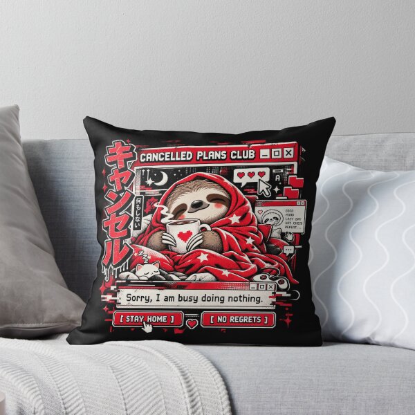 Item preview, Cancelled Plans Club - Funny Introvert Sloth Stay Home designed and sold by Visual Dept..