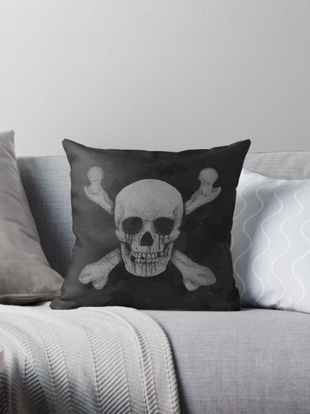 Item preview, Jolly Roger Pirate Skull Grunge designed and sold by Garyck Arntzen.