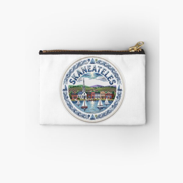 Item preview, Skaneateles New York USA Finger Lakes Lakeside Village Embroidered Patch Sticker designed and sold by Imaginarium of Chaos falcon88 .