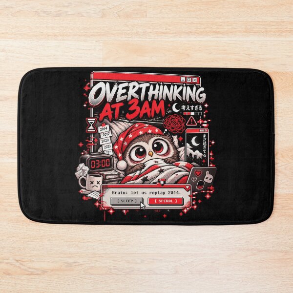 Item preview, Overthinking At 3AM - Funny Insomnia Owl ADHD Humor designed and sold by Visual Dept..