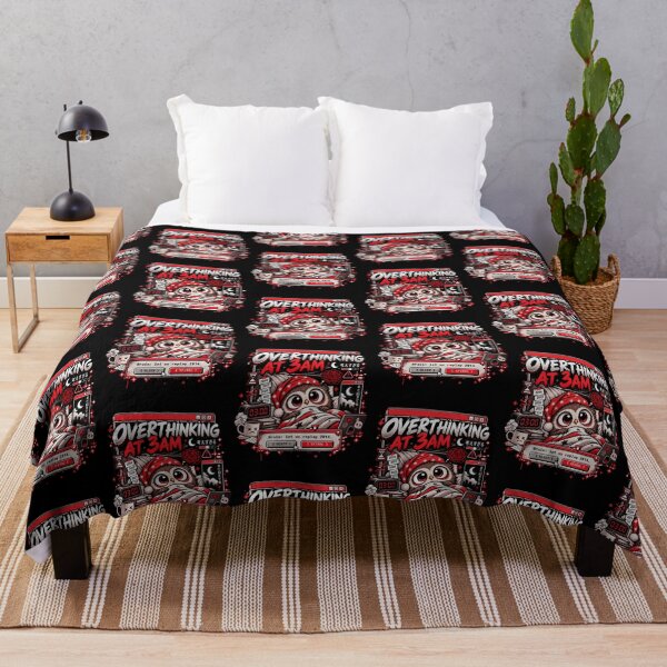Item preview, Overthinking At 3AM - Funny Insomnia Owl ADHD Humor designed and sold by Visual Dept..
