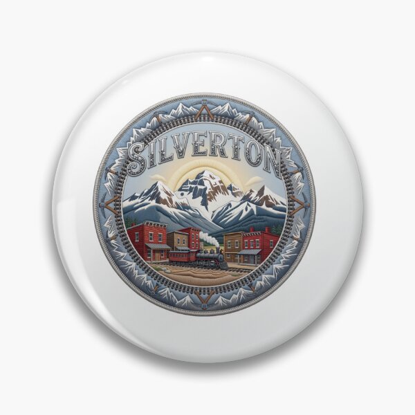 Item preview, Silverton Colorado USA Mountain Mining Village Narrow Gauge Embroidered designed and sold by Imaginarium of Chaos falcon88 .