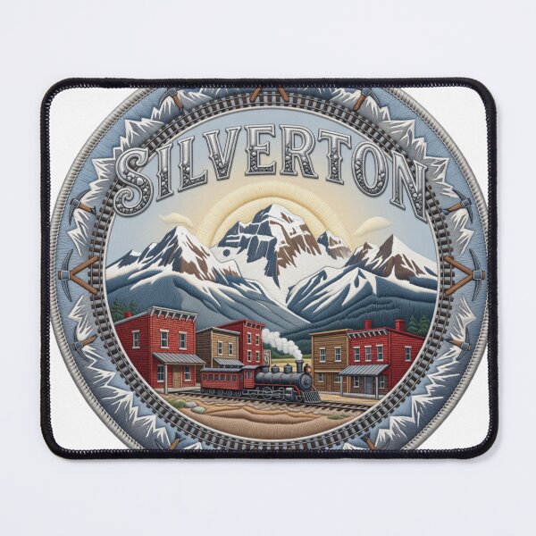 Item preview, Silverton Colorado USA Mountain Mining Village Narrow Gauge Embroidered designed and sold by Imaginarium of Chaos falcon88 .