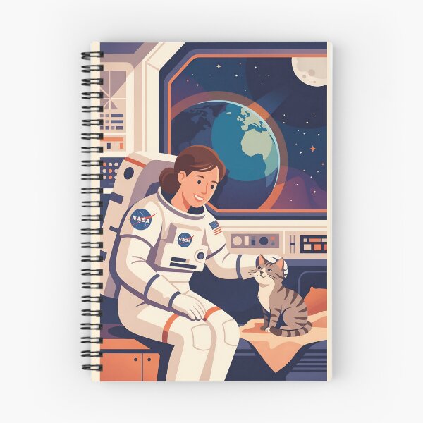 Item preview, NASA astronaut petting a cat designed and sold by WiseBow.