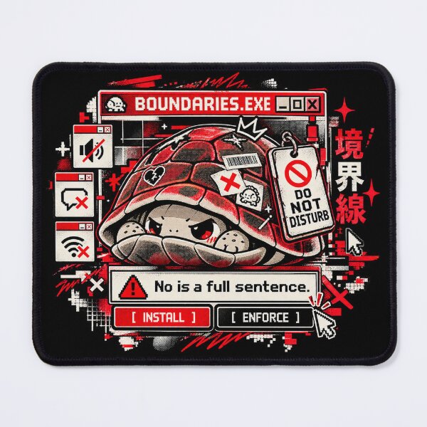 Item preview, Boundaries Exe - No Is A Full Sentence Funny Turtle designed and sold by Visual Dept..