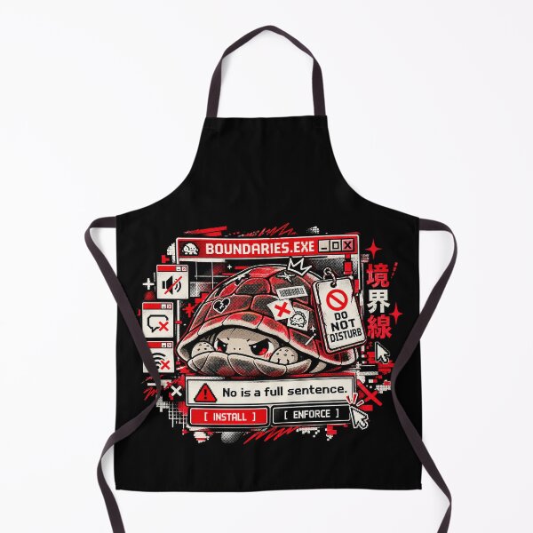 Item preview, Boundaries Exe - No Is A Full Sentence Funny Turtle designed and sold by Visual Dept..