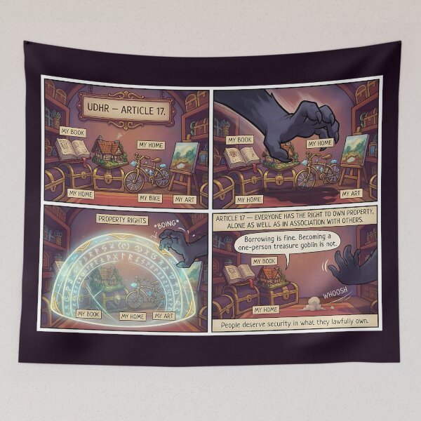 Item preview, Article 17: Your property is safe designed and sold by Mianku | Für das Leben.