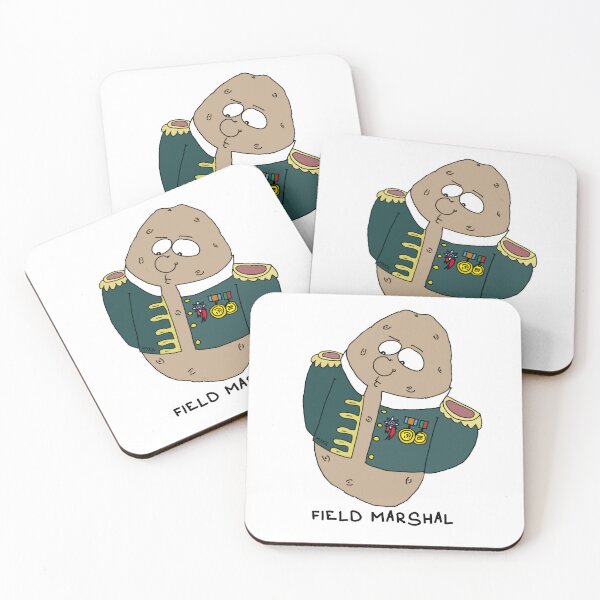 Item preview, Field Marshal Potato Sticker | Funny Military History Vegetable Pun designed and sold by MyxaART.