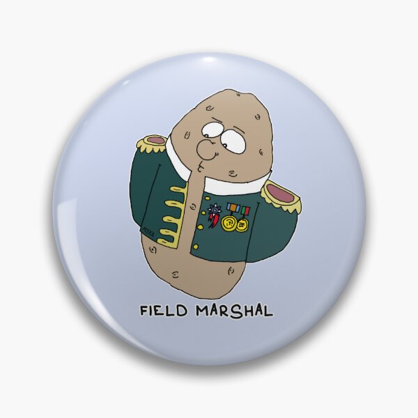 Item preview, Field Marshal Potato Sticker | Funny Military History Vegetable Pun designed and sold by MyxaART.
