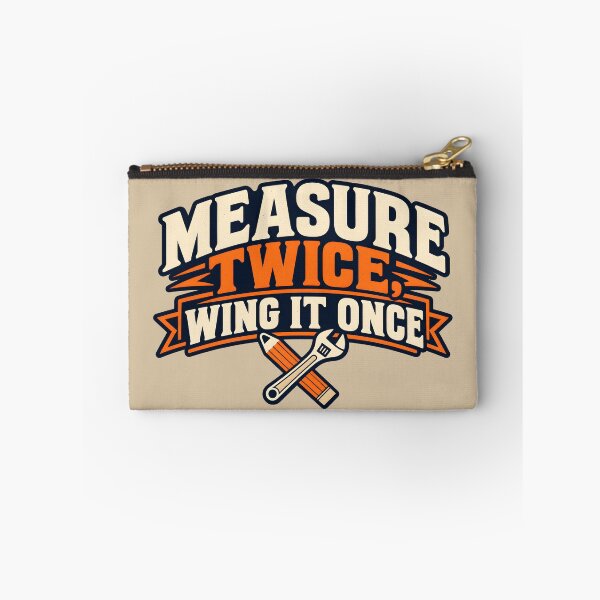 Item preview, Measure Twice, Wing It Once – DIY Workshop Humor designed and sold by VioVibe.