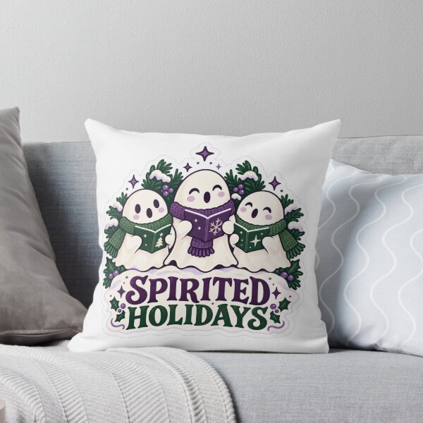 Item preview, Cute Christmas Ghost Carolers Spirited Holidays designed and sold by lorand-designs.
