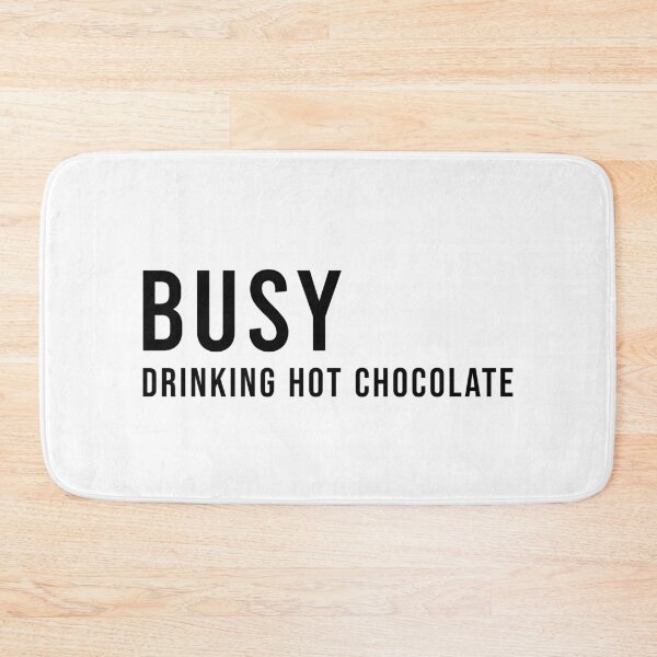 Item preview, Busy Drinking Hot Chocolate, Unique designed and sold by villacreativa.