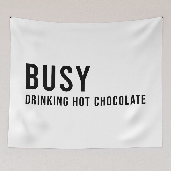 Item preview, Busy Drinking Hot Chocolate, Unique designed and sold by villacreativa.