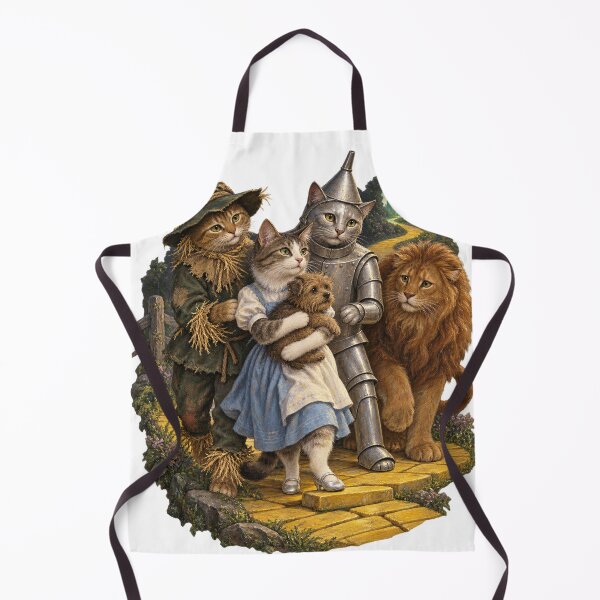 Item preview, Four Feline Companions on the Yellow Road designed and sold by Ocelot-T.
