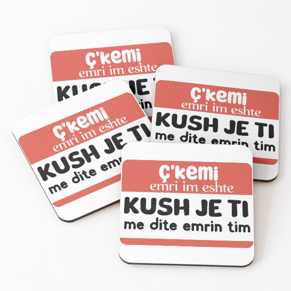 Artikelvorschau, C'kemi emri im eshte kush je ti me dite emrin tim Funny Albanian Quote entworfen und verkauft von StickytimeAl.