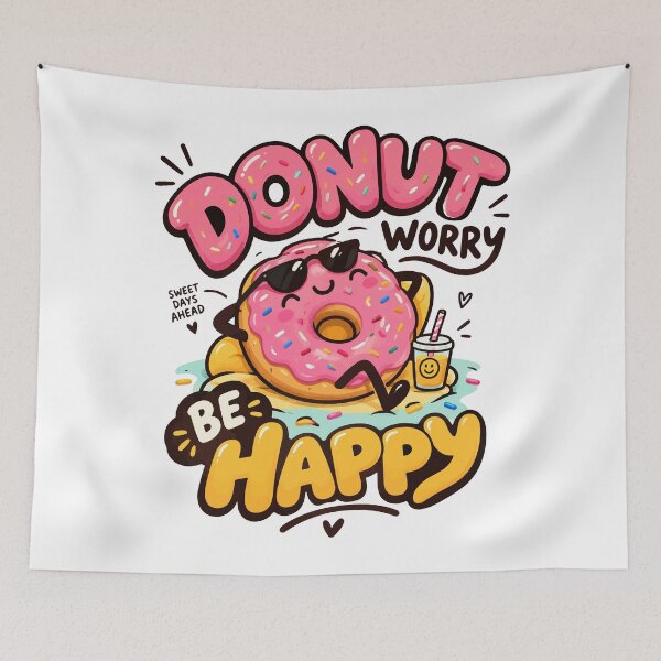 Item preview, Donut Worry. Be Happy. designed and sold by People Tee.