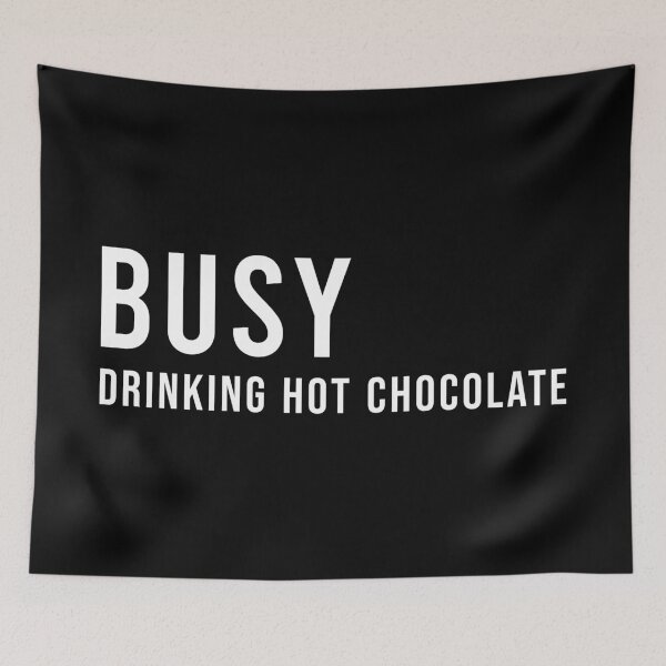 Item preview, Busy Drinking Hot Chocolate, Unique designed and sold by villacreativa.