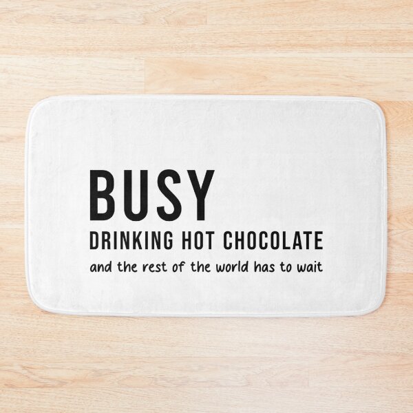Item preview, Busy Drinking Hot Chocolate, Unique designed and sold by villacreativa.