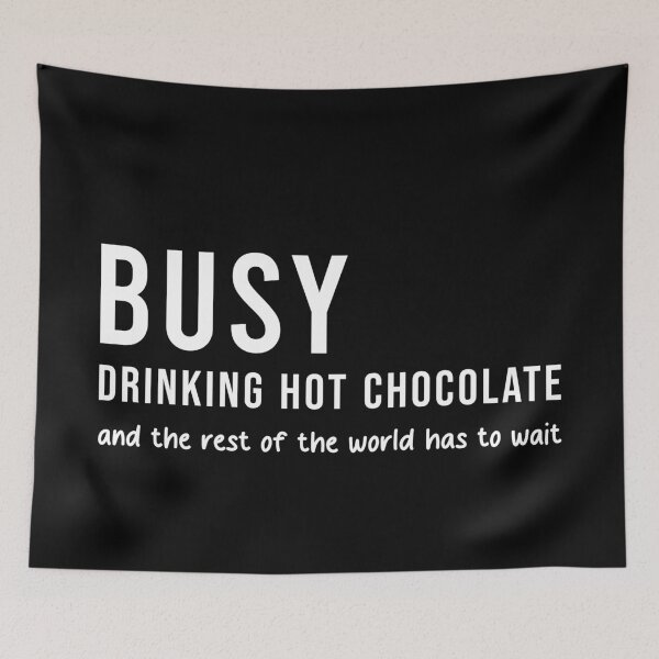 Item preview, Busy Drinking Hot Chocolate, Unique designed and sold by villacreativa.