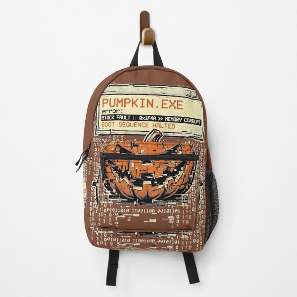 Item preview, Pumpkin Exe Glitch Error Retro Halloween Art designed and sold by puzzell.