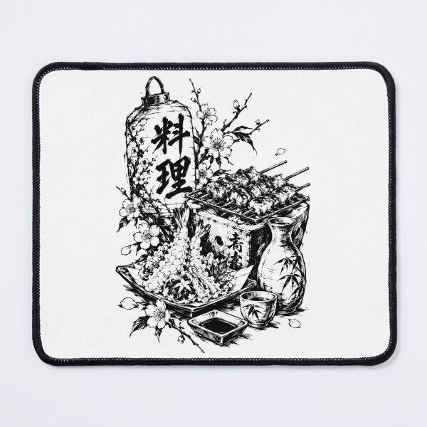 Item preview, Ink-Bold Japanese Cuisine Still Life designed and sold by bapupa.