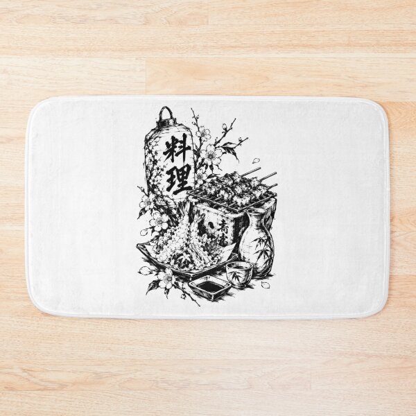 Item preview, Ink-Bold Japanese Cuisine Still Life designed and sold by bapupa.