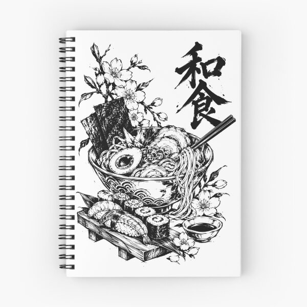 Item preview, Monochrome Japanese Cuisine Ramen designed and sold by bapupa.