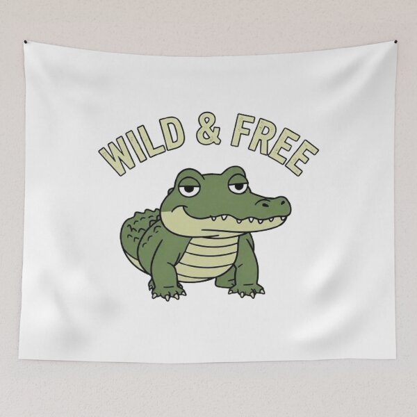 Item preview, Wild & Free Crocodile designed and sold by The best online style shop.