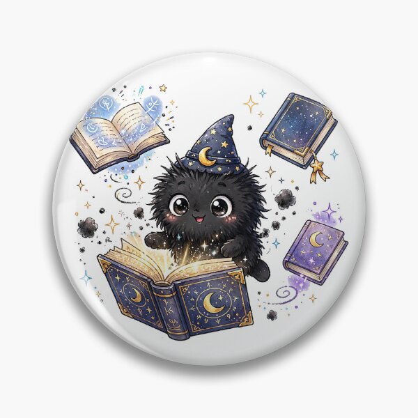 Item preview, Bookish Soot Sprite - Cute Reading Dust Sprite Sticker Example: Bookish Soot Sprite Reading Pink Book - Cute Book Lover Dust Sticker designed and sold by Raju-Creative.
