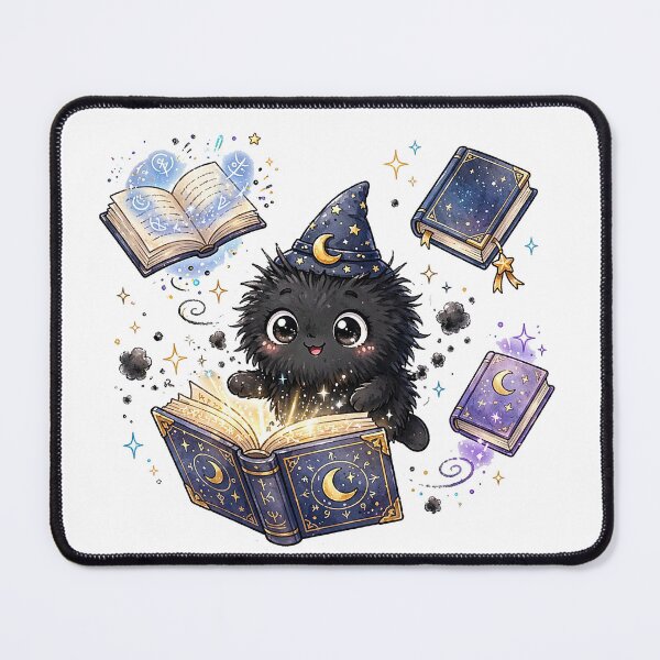 Item preview, Bookish Soot Sprite - Cute Reading Dust Sprite Sticker Example: Bookish Soot Sprite Reading Pink Book - Cute Book Lover Dust Sticker designed and sold by Raju-Creative.