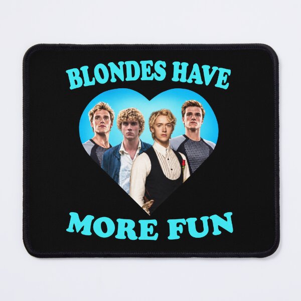 Artikelvorschau, Blondinen haben mehr Spaß Die Tribute von Panem Peeta Mellark Coriolanus Snow Finnick Odair Haymitch Grafik entworfen und verkauft von dexlawpie.