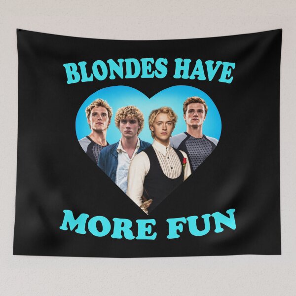 Item preview, Blondes Have More Fun The Hunger Games Peeta Mellark Coriolanus Snow Finnick Odair Haymitch Graphic designed and sold by dexlawpie.