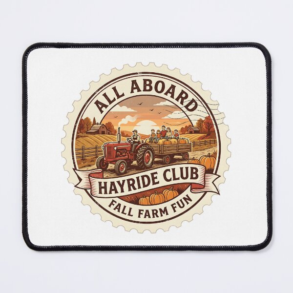 Item preview, Hayride Club All Aboard Fall Farm Stamp designed and sold by Stamped_Style.