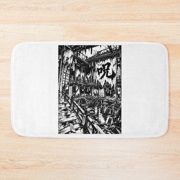 Item preview, Japanese Horror Haunted Shrine Over Black Water designed and sold by bapupa.