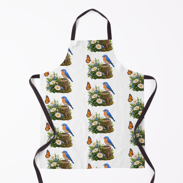 Item preview, Beautiful Bluebird and Butterfly with Wildflowers – Nature Lover Design designed and sold by Ishratparween11.