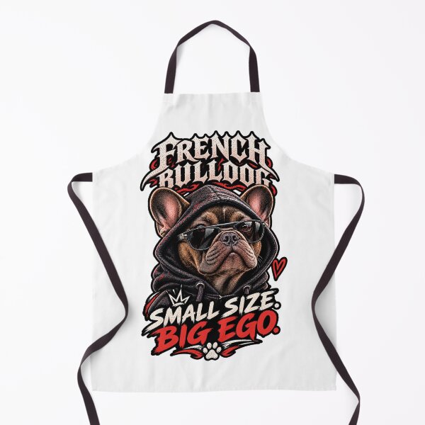 Item preview, French Bulldog Small Size Big Ego Cool Dog designed and sold by CrazySzoopWorld.