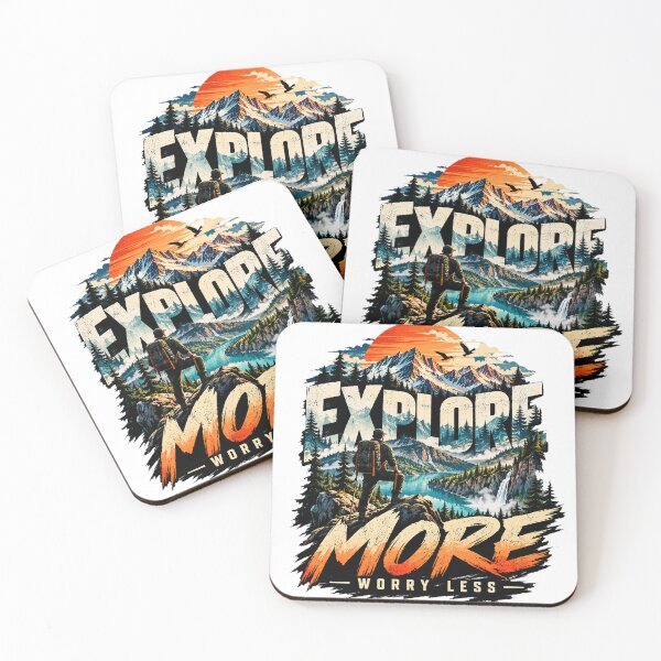 Item preview, Explore More Worry Less Mountain Adventure designed and sold by Win-Artz.
